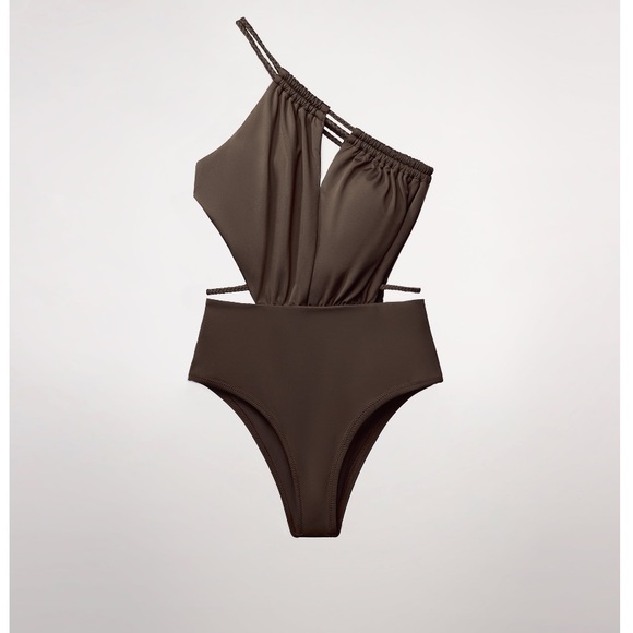 Zara Other - NWT braided asymmetrical bathing suit